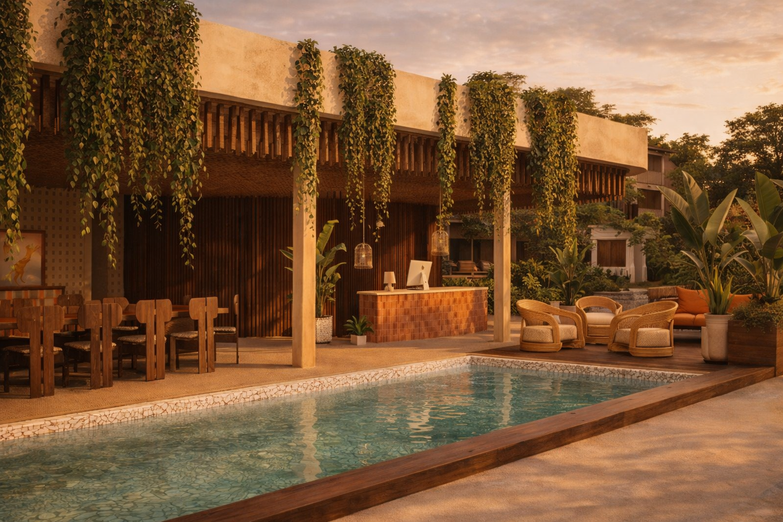 Restaurant and Pool Lounge